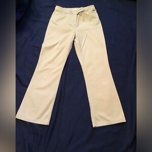 JONES NEW YORK Sport Women's Khaki Button & Zipper w/Pockets Boot-Cut Pants SZ 4